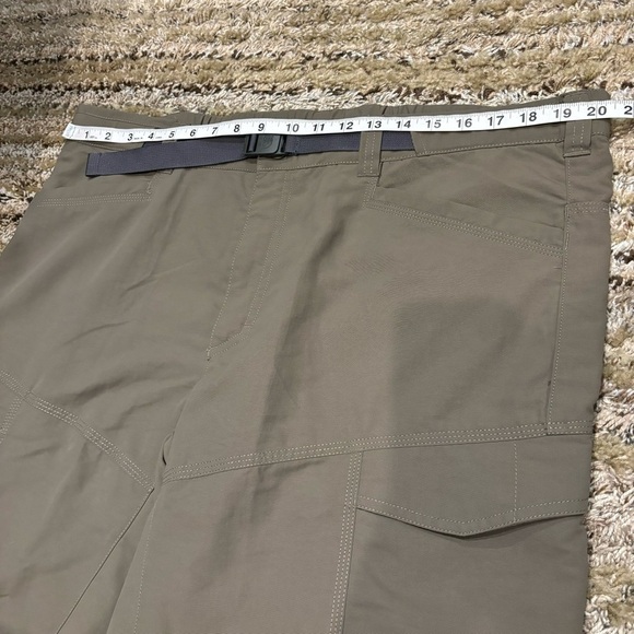The North Face XL Cargo Pants Convertible Zip Off Nylon Green - Picture 13 of 14